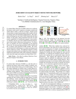 Zero-Shot Co-salient Object Detection Framework