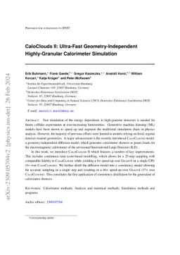 CaloClouds II: Ultra-Fast Geometry-Independent Highly-Granular
  Calorimeter Simulation