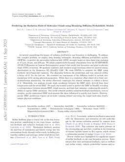 Predicting the Radiation Field of Molecular Clouds using Denoising
  Diffusion Probabilistic Models