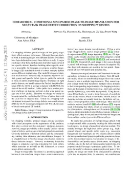 Hierarchical Conditional Semi-Paired Image-to-Image Translation For
  Multi-Task Image Defect Correction On Shopping Websites
