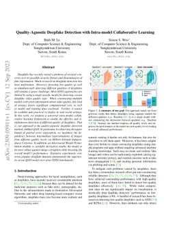 Quality-Agnostic Deepfake Detection with Intra-model Collaborative
  Learning