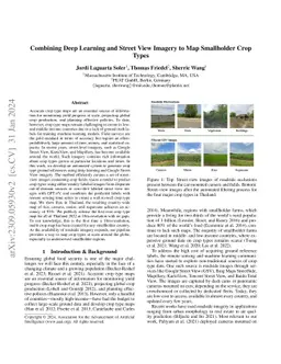 Combining Deep Learning and Street View Imagery to Map Smallholder Crop
  Types