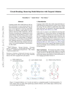 Circuit Breaking: Removing Model Behaviors with Targeted Ablation