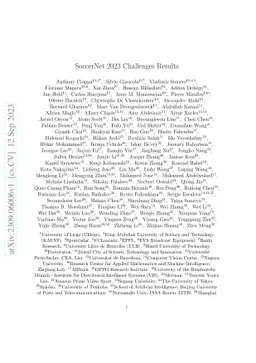 SoccerNet 2023 Challenges Results