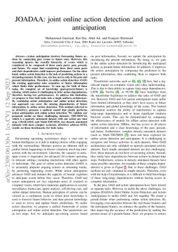 JOADAA: joint online action detection and action anticipation
