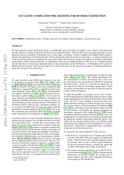 SCP: Scene Completion Pre-training for 3D Object Detection