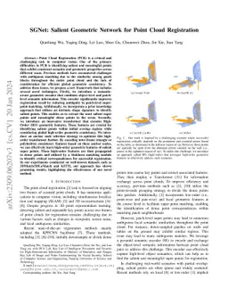 SGNet: Salient Geometric Network for Point Cloud Registration
