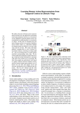 Human Action Co-occurrence in Lifestyle Vlogs using Graph Link
  Prediction