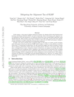 Mitigating the Alignment Tax of RLHF