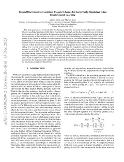 Toward Discretization-Consistent Closure Schemes for Large Eddy
  Simulation Using Reinforcement Learning