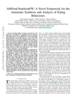 AI4Food-NutritionFW: A Novel Framework for the Automatic Synthesis and
  Analysis of Eating Behaviours