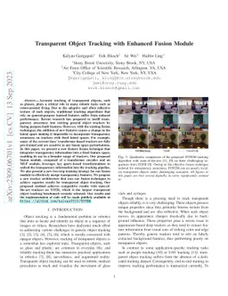 Transparent Object Tracking with Enhanced Fusion Module