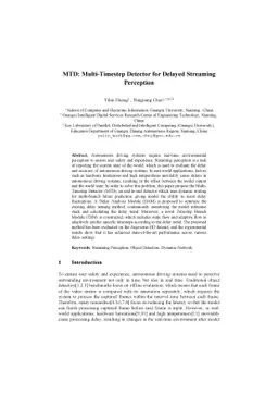 MTD: Multi-Timestep Detector for Delayed Streaming Perception