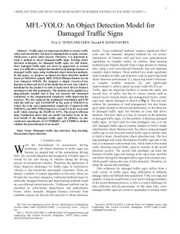 MFL-YOLO: An Object Detection Model for Damaged Traffic Signs