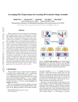 Leveraging SE(3) Equivariance for Learning 3D Geometric Shape Assembly