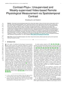 Contrast-Phys+: Unsupervised and Weakly-supervised Video-based Remote
  Physiological Measurement via Spatiotemporal Contrast