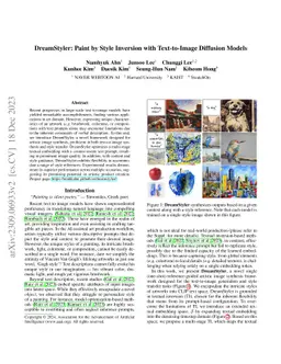 DreamStyler: Paint by Style Inversion with Text-to-Image Diffusion
  Models