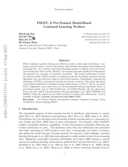 PILOT: A Pre-Trained Model-Based Continual Learning Toolbox