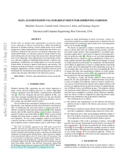 Data Augmentation via Subgroup Mixup for Improving Fairness