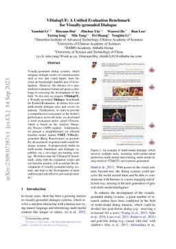 VDialogUE: A Unified Evaluation Benchmark for Visually-grounded Dialogue