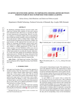 Learning Beyond Similarities: Incorporating Dissimilarities between
  Positive Pairs in Self-Supervised Time Series Learning