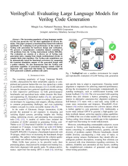 VerilogEval: Evaluating Large Language Models for Verilog Code
  Generation