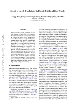 Speech-to-Speech Translation with Discrete-Unit-Based Style Transfer