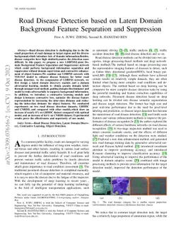Road Disease Detection based on Latent Domain Background Feature
  Separation and Suppression