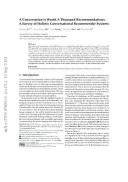 A Conversation is Worth A Thousand Recommendations: A Survey of Holistic
  Conversational Recommender Systems