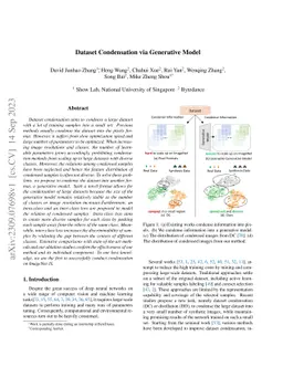 Dataset Condensation via Generative Model