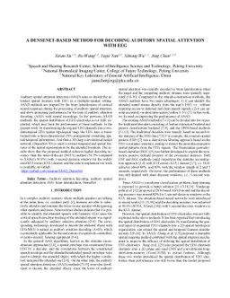 A DenseNet-based method for decoding auditory spatial attention with EEG