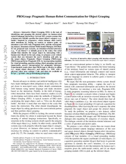 PROGrasp: Pragmatic Human-Robot Communication for Object Grasping