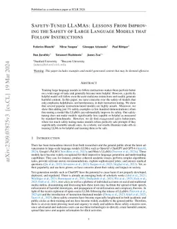 Safety-Tuned LLaMAs: Lessons From Improving the Safety of Large Language
  Models that Follow Instructions