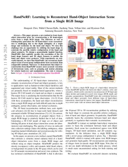 HandNeRF: Learning to Reconstruct Hand-Object Interaction Scene from a
  Single RGB Image