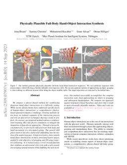 Physically Plausible Full-Body Hand-Object Interaction Synthesis