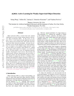 ALWOD: Active Learning for Weakly-Supervised Object Detection