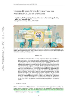 Unified Human-Scene Interaction via Prompted Chain-of-Contacts