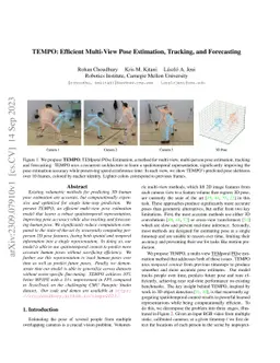 TEMPO: Efficient Multi-View Pose Estimation, Tracking, and Forecasting