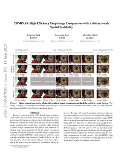COMPASS: High-Efficiency Deep Image Compression with Arbitrary-scale Spatial Scalability
