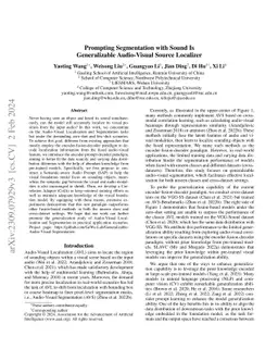 Prompting Segmentation with Sound Is Generalizable Audio-Visual Source
  Localizer