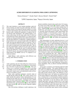 Audio Difference Learning for Audio Captioning