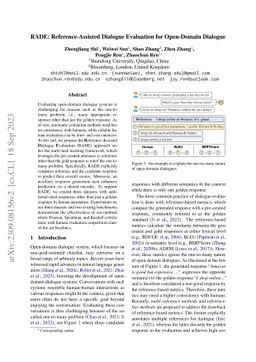 RADE: Reference-Assisted Dialogue Evaluation for Open-Domain Dialogue