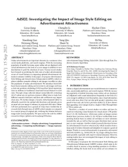 AdSEE: Investigating the Impact of Image Style Editing on Advertisement
  Attractiveness