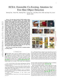 ECEA: Extensible Co-Existing Attention for Few-Shot Object Detection