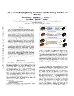 UniST: Towards Unifying Saliency Transformer for Video Saliency
  Prediction and Detection