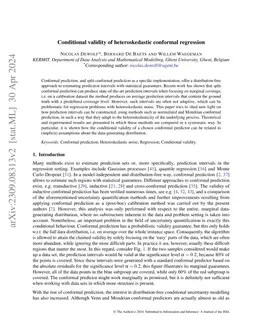 Conditional validity of heteroskedastic conformal regression