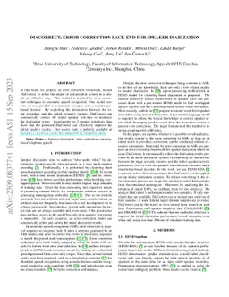 DiaCorrect: Error Correction Back-end For Speaker Diarization