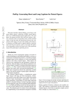 PatFig: Generating Short and Long Captions for Patent Figures