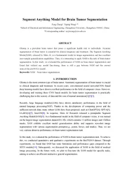 Segment Anything Model for Brain Tumor Segmentation
