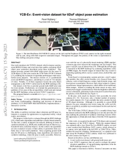 YCB-Ev: Event-vision dataset for 6DoF object pose estimation